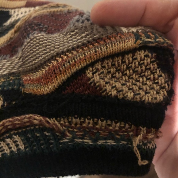 Chunky boho oversized ENRICO UOMO Italy sweater🔥retro - Picture 8 of 9